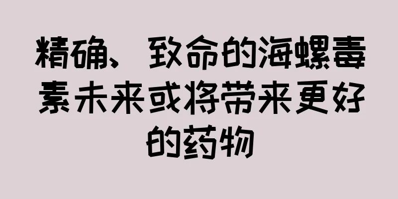 精确、致命的海螺毒素未来或将带来更好的药物