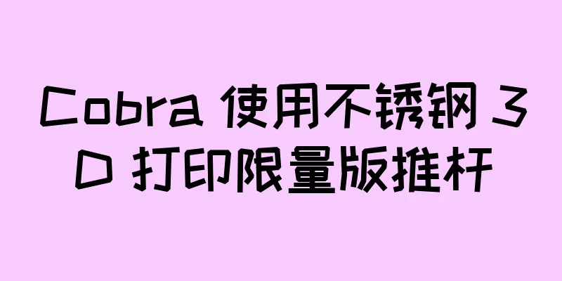 Cobra 使用不锈钢 3D 打印限量版推杆