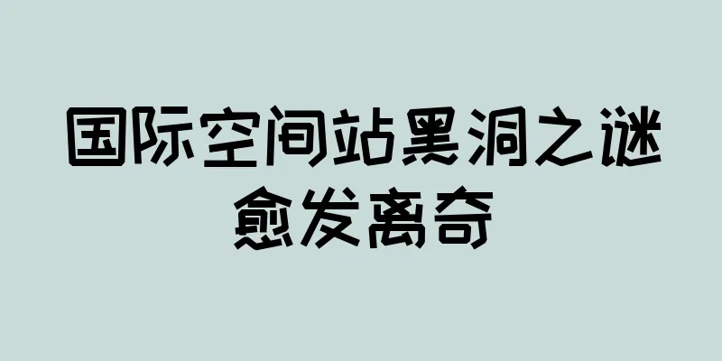 国际空间站黑洞之谜愈发离奇