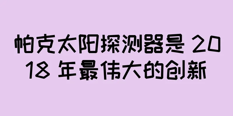 帕克太阳探测器是 2018 年最伟大的创新
