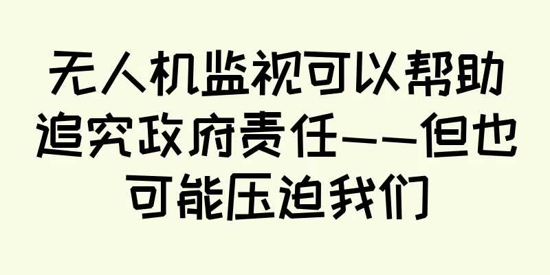 无人机监视可以帮助追究政府责任——但也可能压迫我们