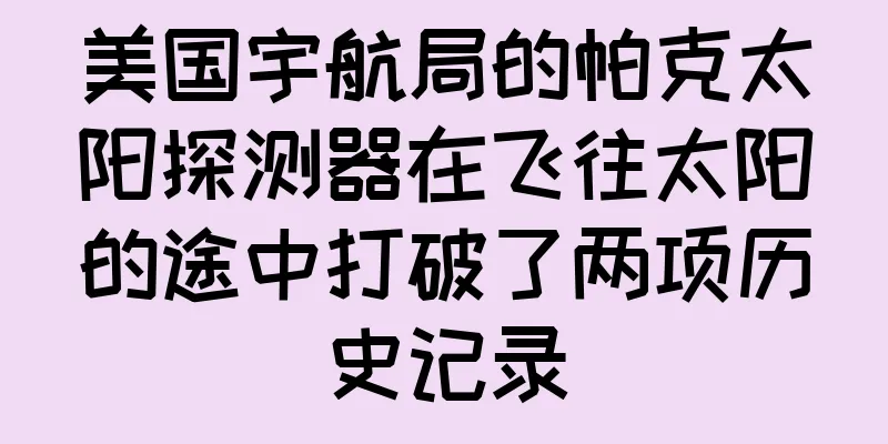 美国宇航局的帕克太阳探测器在飞往太阳的途中打破了两项历史记录