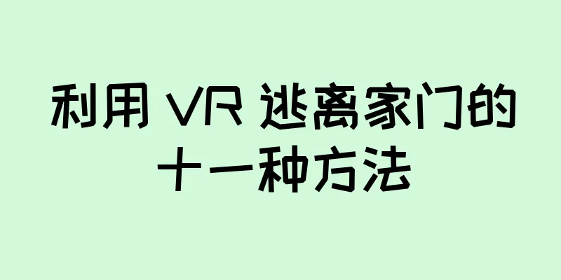 利用 VR 逃离家门的十一种方法