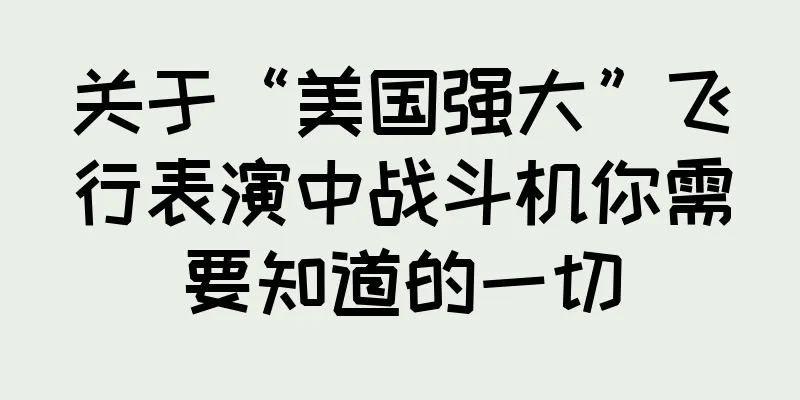 关于“美国强大”飞行表演中战斗机你需要知道的一切