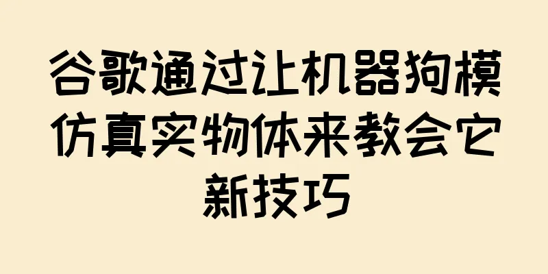 谷歌通过让机器狗模仿真实物体来教会它新技巧