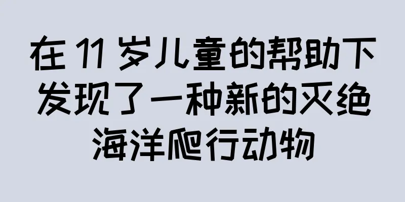 在 11 岁儿童的帮助下发现了一种新的灭绝海洋爬行动物