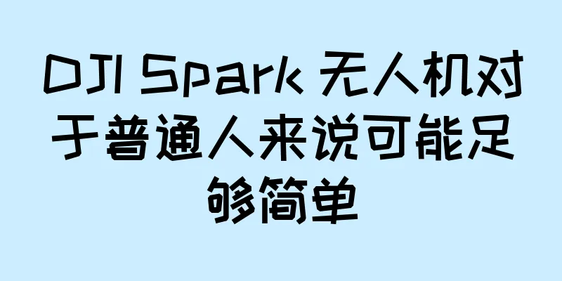 DJI Spark 无人机对于普通人来说可能足够简单
