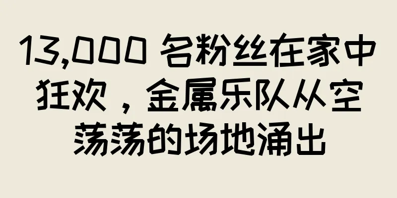 13,000 名粉丝在家中狂欢，金属乐队从空荡荡的场地涌出