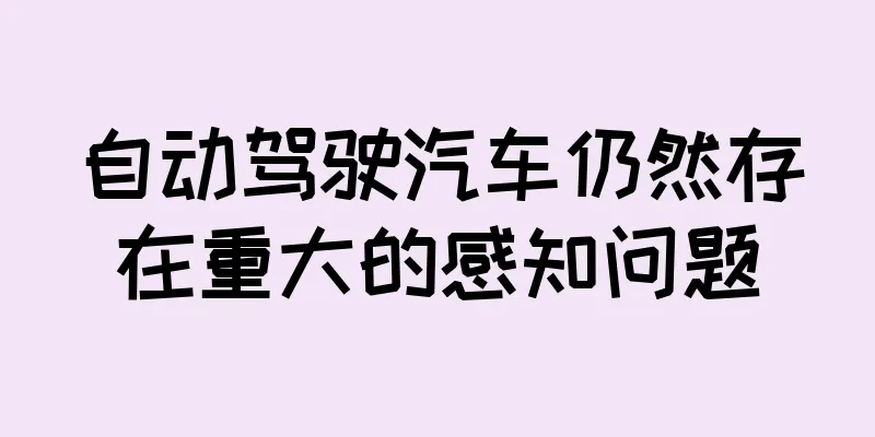 自动驾驶汽车仍然存在重大的感知问题