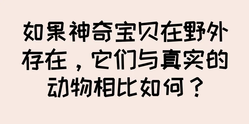 如果神奇宝贝在野外存在，它们与真实的动物相比如何？