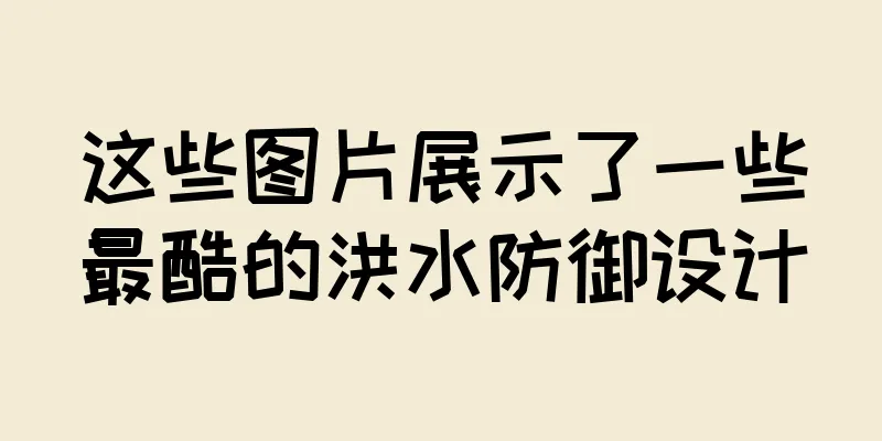 这些图片展示了一些最酷的洪水防御设计