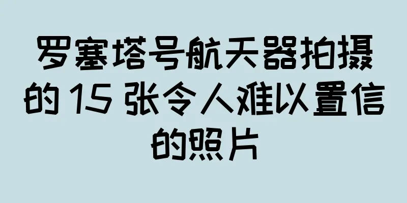 罗塞塔号航天器拍摄的 15 张令人难以置信的照片