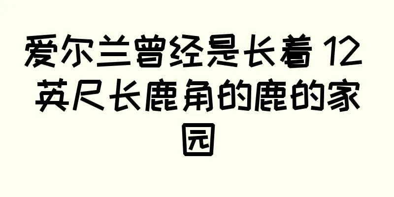 爱尔兰曾经是长着 12 英尺长鹿角的鹿的家园