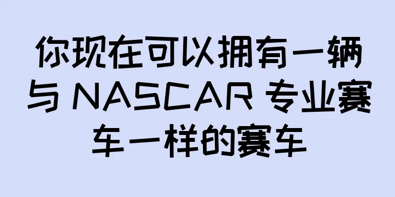 你现在可以拥有一辆与 NASCAR 专业赛车一样的赛车