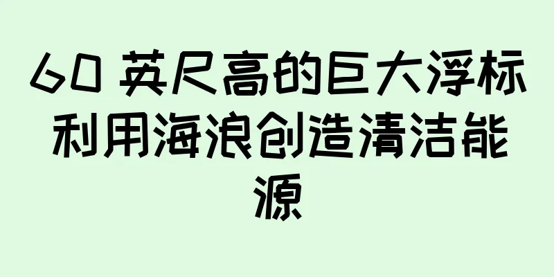 60 英尺高的巨大浮标利用海浪创造清洁能源