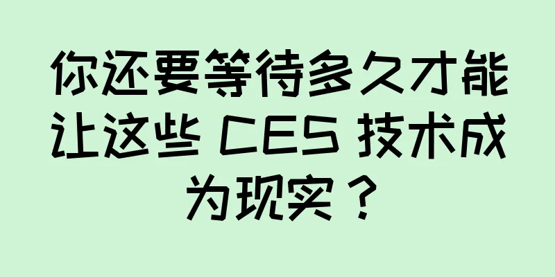你还要等待多久才能让这些 CES 技术成为现实？