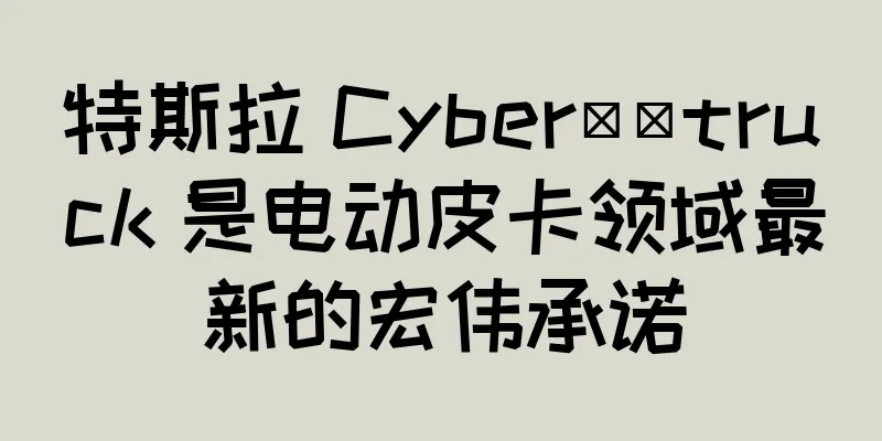 特斯拉 Cyber​​truck 是电动皮卡领域最新的宏伟承诺