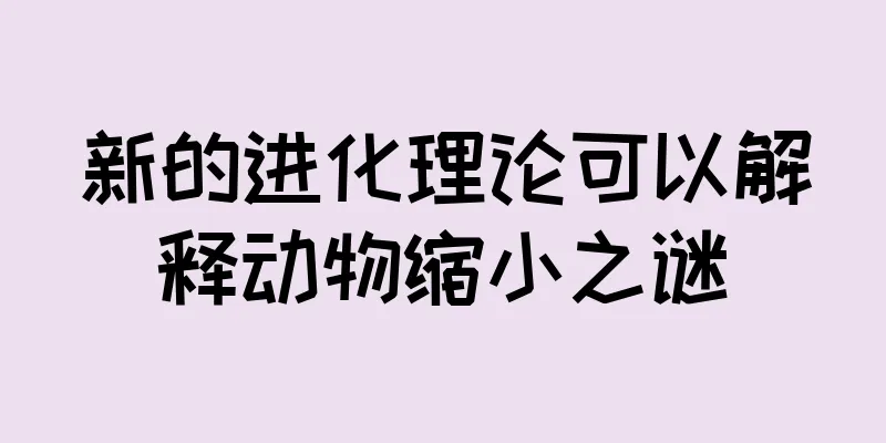 新的进化理论可以解释动物缩小之谜
