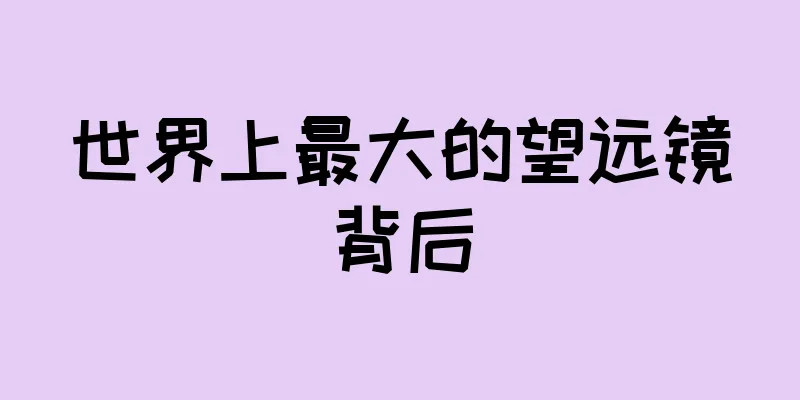 世界上最大的望远镜背后