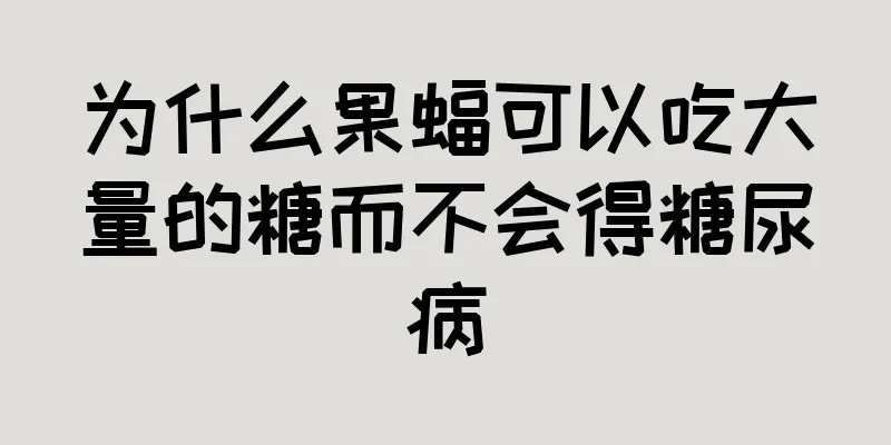 为什么果蝠可以吃大量的糖而不会得糖尿病