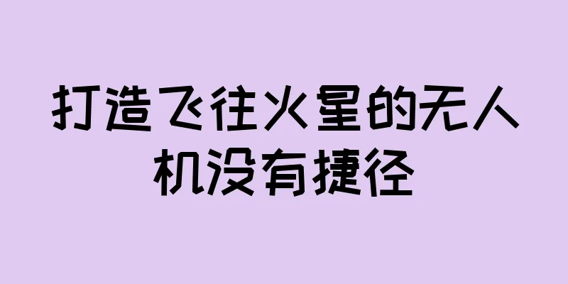 打造飞往火星的无人机没有捷径