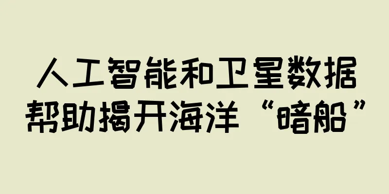 人工智能和卫星数据帮助揭开海洋“暗船”