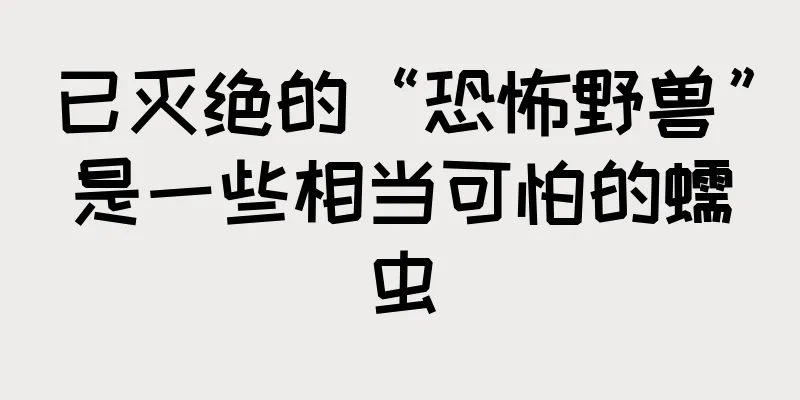 已灭绝的“恐怖野兽”是一些相当可怕的蠕虫