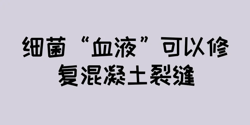 细菌“血液”可以修复混凝土裂缝