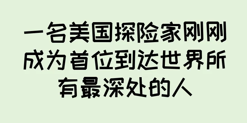 一名美国探险家刚刚成为首位到达世界所有最深处的人