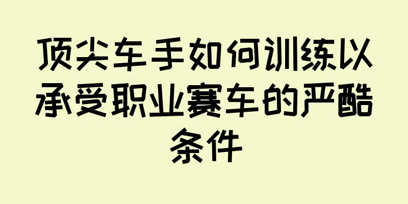 顶尖车手如何训练以承受职业赛车的严酷条件