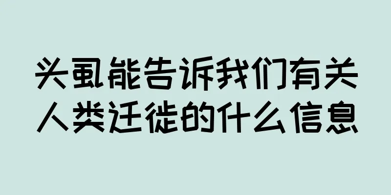 头虱能告诉我们有关人类迁徙的什么信息