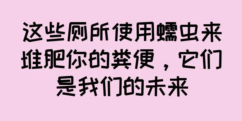 这些厕所使用蠕虫来堆肥你的粪便，它们是我们的未来