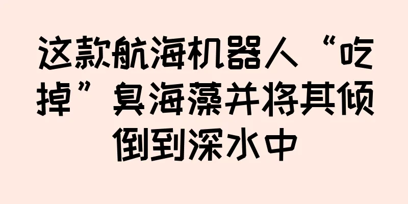 这款航海机器人“吃掉”臭海藻并将其倾倒到深水中