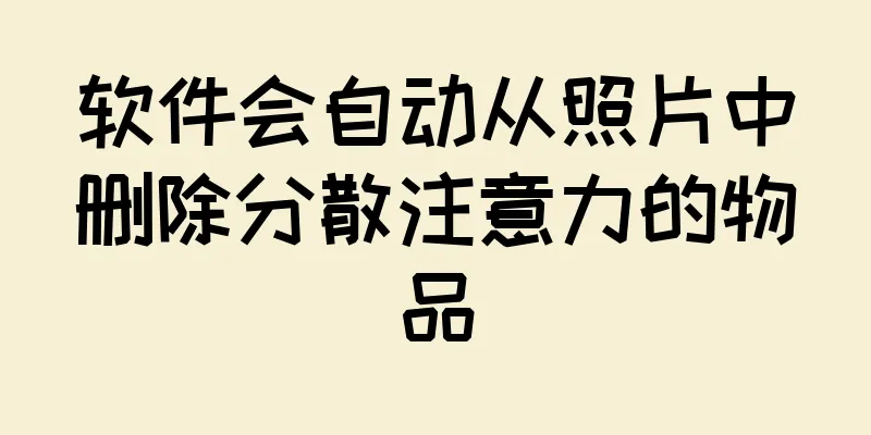 软件会自动从照片中删除分散注意力的物品