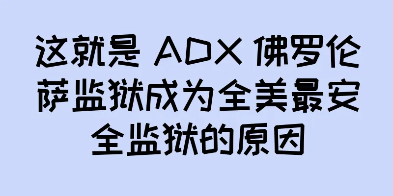 这就是 ADX 佛罗伦萨监狱成为全美最安全监狱的原因