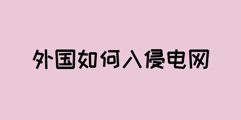 外国如何入侵电网