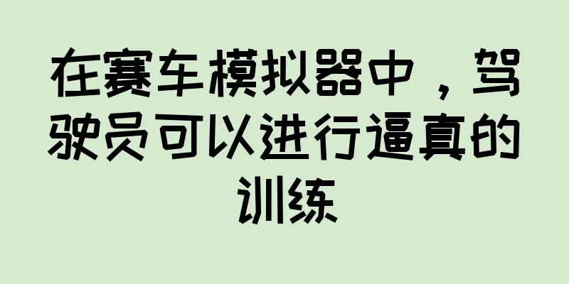 在赛车模拟器中，驾驶员可以进行逼真的训练