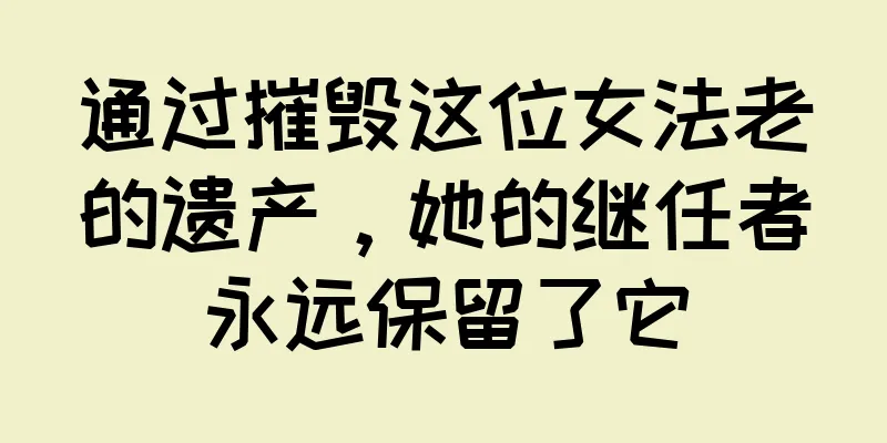 通过摧毁这位女法老的遗产，她的继任者永远保留了它