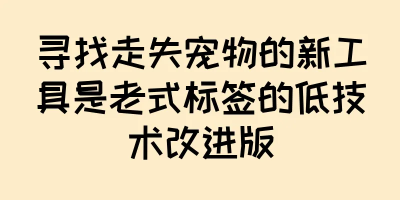 寻找走失宠物的新工具是老式标签的低技术改进版