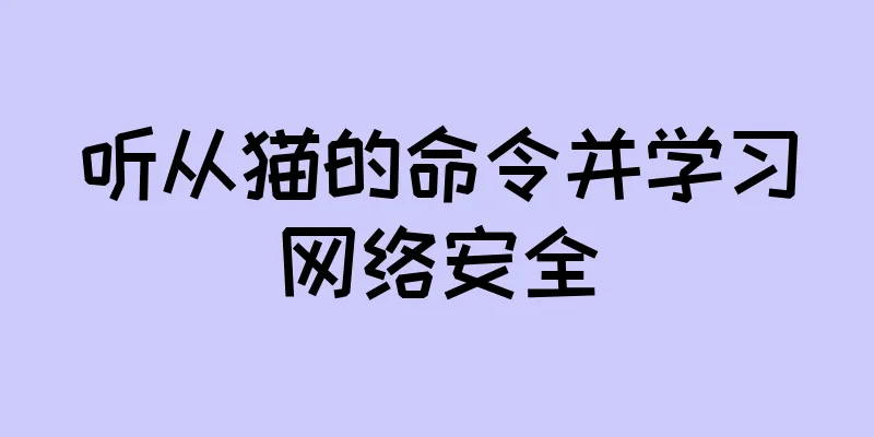 听从猫的命令并学习网络安全