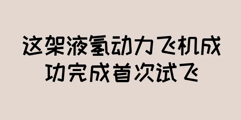 这架液氢动力飞机成功完成首次试飞