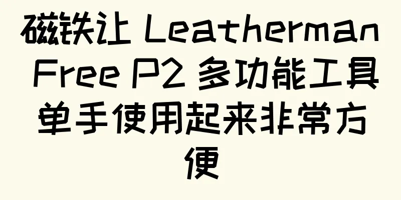 磁铁让 Leatherman Free P2 多功能工具单手使用起来非常方便