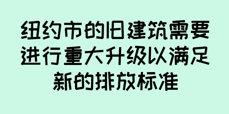 纽约市的旧建筑需要进行重大升级以满足新的排放标准