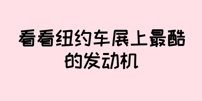 看看纽约车展上最酷的发动机