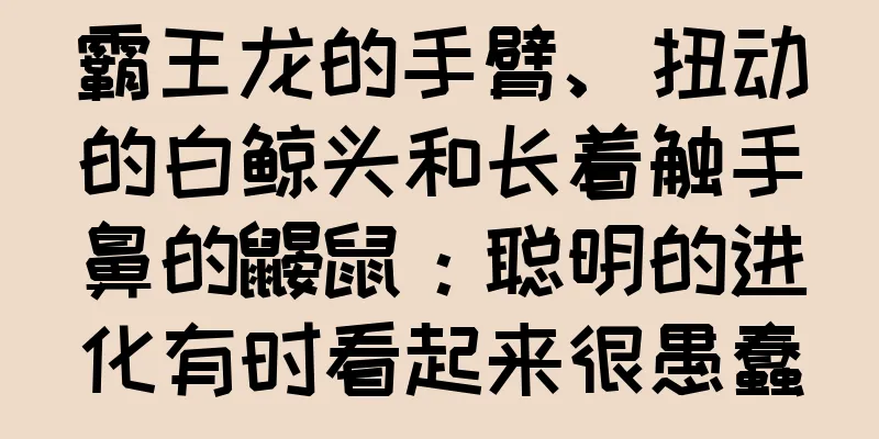 霸王龙的手臂、扭动的白鲸头和长着触手鼻的鼹鼠：聪明的进化有时看起来很愚蠢