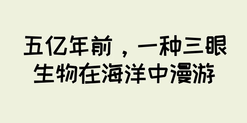 五亿年前，一种三眼生物在海洋中漫游