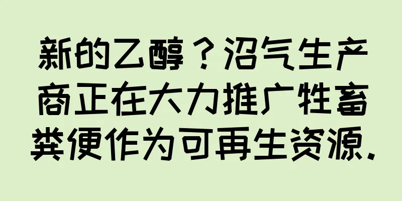 新的乙醇？沼气生产商正在大力推广牲畜粪便作为可再生资源。