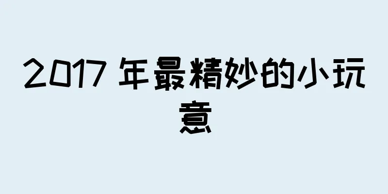 2017 年最精妙的小玩意