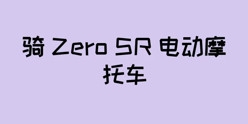 骑 Zero SR 电动摩托车