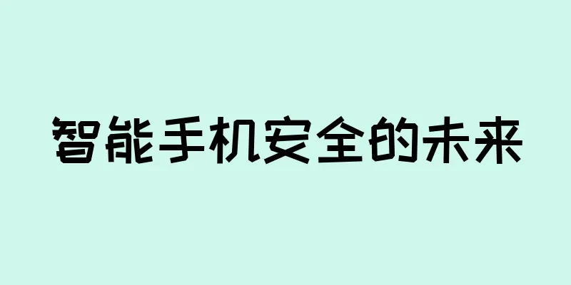 智能手机安全的未来